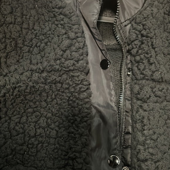 black teddy bear jacket - Picture 2 of 4